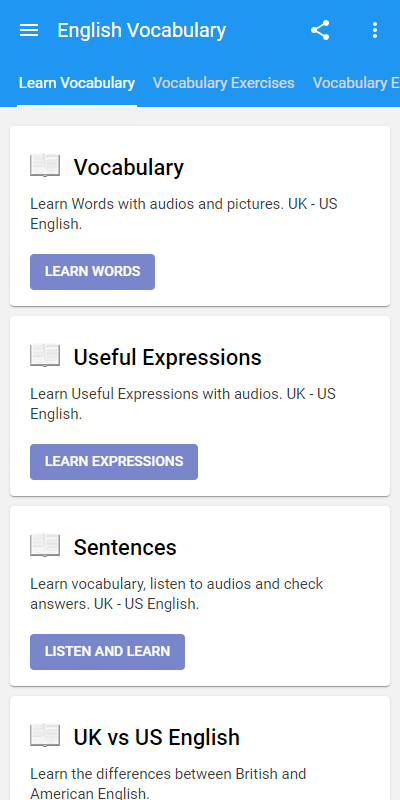 English Vocabulary TeacherApp