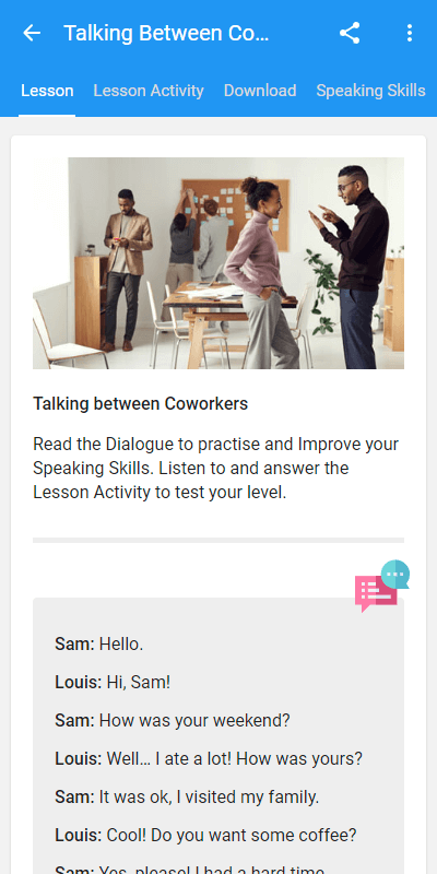 Speaking Activities TeacherApp